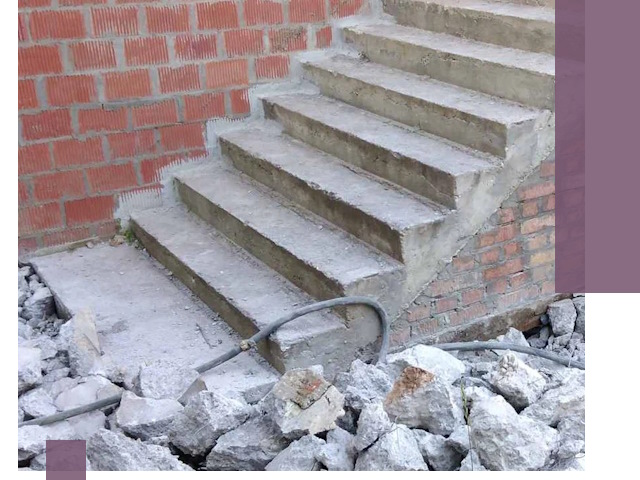 Демонтаж бетонных лестниц в Солнечногорске: быстро и безопасно