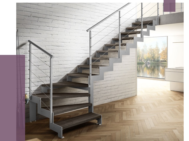 Г-образные лестницы под ключ в Солнечногорске от 37729 руб. | ПРОЛЁТ-Слн