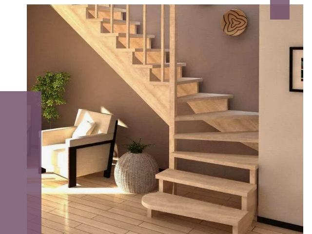 Изготовление Г-образных лестниц в Солнечногорске от 19255 руб. 