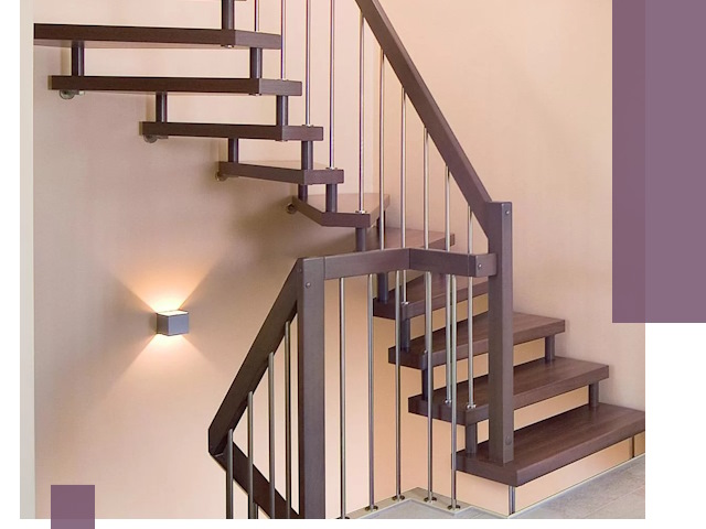 Изготовление лестниц на больцах в Солнечногорске под ключ