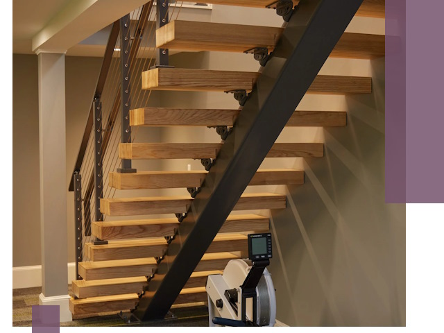 Лестницы на монокосоурах под ключ в Солнечногорске - изготовление и монтаж