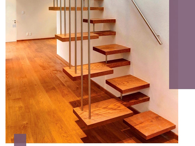 Лестницы «гусиный шаг» на заказ в Солнечногорске для узких пространств