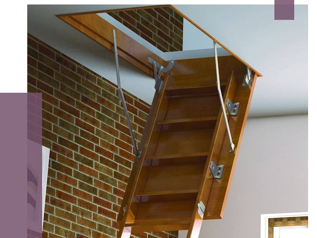 Установка чердачной лестницы в Солнечногорске от 7962 руб. | ПРОЛЁТ-Слн