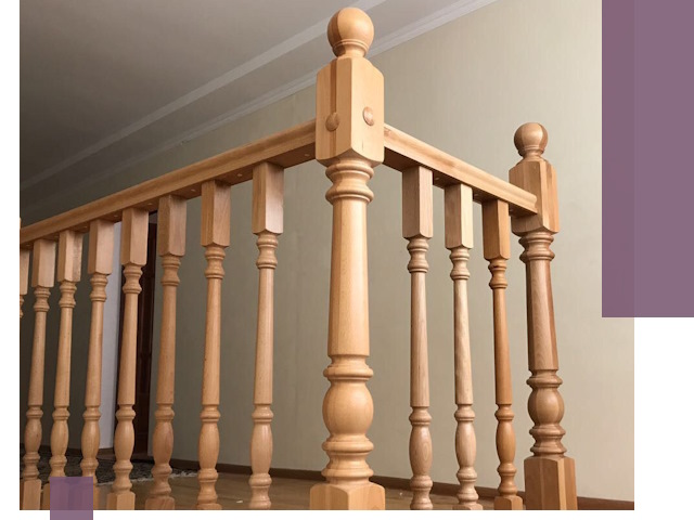 Деревянные перила на заказ в Солнечногорске: монтаж и изготовление