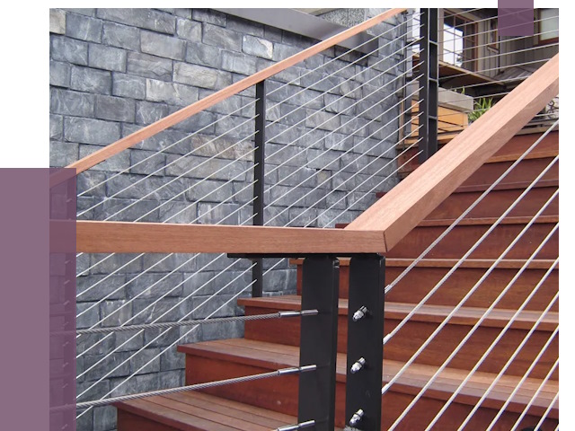 Тросовые перила под ключ в Солнечногорске от 7910 руб. 