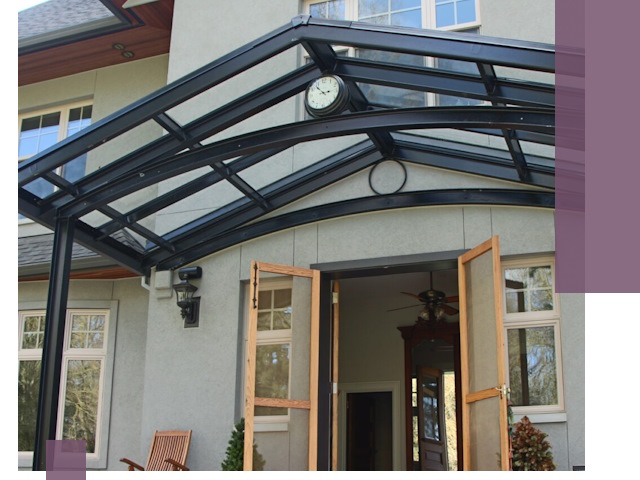 Изготовление и монтаж навесов и козырьков в Солнечногорске