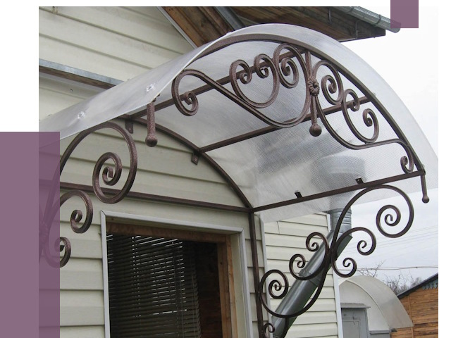 Изготовление козырьков в Солнечногорске от 7494 руб. — заказать | ПРОЛЁТ-Слн