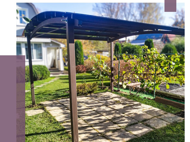 Навесы для дачи в Солнечногорске от 12958 руб. под ключ — ПРОЛЁТ-Слн