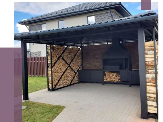 Навесы для барбекю в Солнечногорске от 12958 руб. под ключ | ПРОЛЁТ-Слн