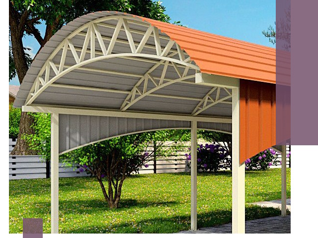 Навесы из профнастила под ключ в Солнечногорске — установка и монтаж