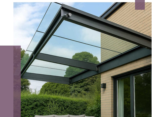 Стеклянные навесы и козырьки в Солнечногорске от 12490 руб.