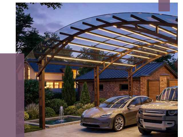 Металлические навесы в Солнечногорске от 12906 руб. под ключ — ПРОЛЁТ-Слн