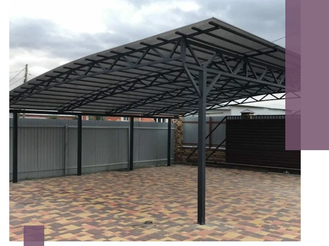 Металлические навесы под ключ в Солнечногорске — изготовление и монтаж