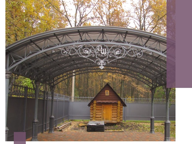 Кованые навесы премиум-класса под заказ в Солнечногорске