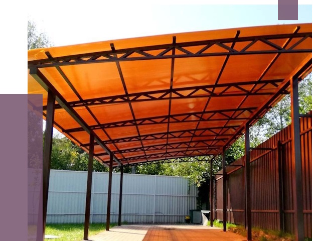 Односкатные навесы под ключ в Солнечногорске от 13374 руб. 