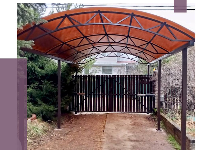 Арочные навесы в Солнечногорске от 12958 руб. — изготовление и монтаж | ПРОЛЁТ-Слн