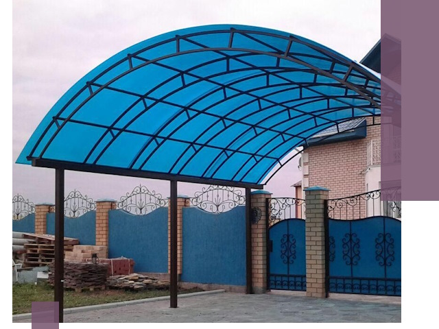 Арочные навесы под ключ в Солнечногорске — изготовление и монтаж