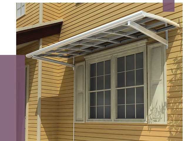 Козырьки над окнами в Солнечногорске от 7754 руб. — монтаж, покупки | ПРОЛЁТ-Слн