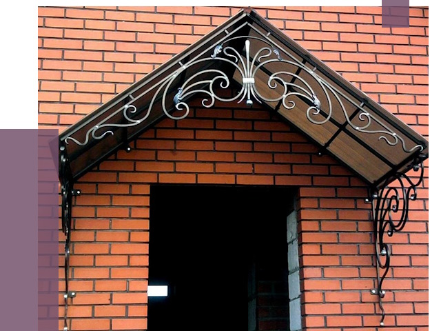 Металлические козырьки в Солнечногорске от 10876 руб. 