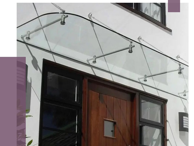 Стеклянные козырьки в Солнечногорске от 19255 руб. | ПРОЛЁТ-Слн