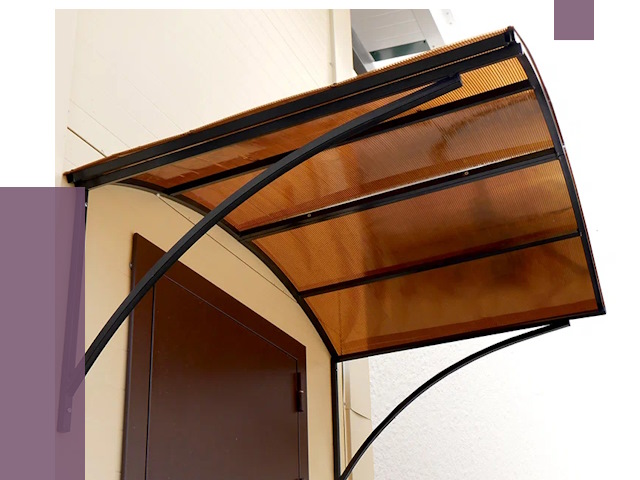 Недорогие козырьки в Солнечногорске от 7723 руб.  | ПРОЛЁТ-Слн