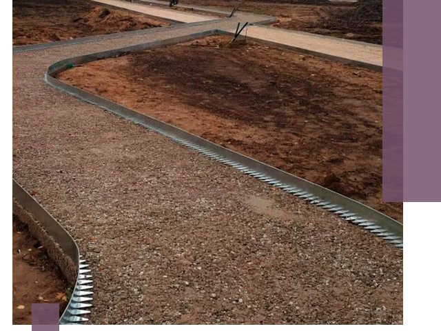 Металлические бордюры под ключ в Солнечногорске — изготовление и монтаж