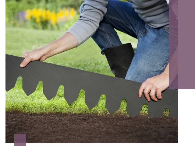 Металлические бордюры для газона в Солнечногорске — изготовление и монтаж