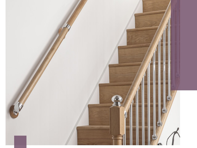 Пристенные поручни из стали и нержавейки под монтаж в Солнечногорске